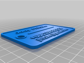 Amy özelleştirilmiş valiz etiketleri 3d print model - Mito3D