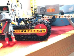 5x 10x tecnico traccia compatibile pignone ruota supporti necessario Lego parti brani 3d print model - Mito3D