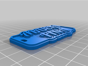 customized multiline tag 3keychain 3d print model - Mito3D