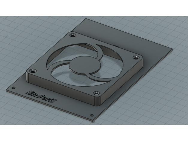 ender 3 silent pcb fan 3D print model - Mito3D