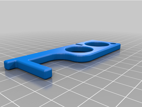 notouche-keychain 3d keychains covid covid-19 covid19 keychain notouch notouchchallenge notouchtool porte-clefs 3d print model - Mito3D