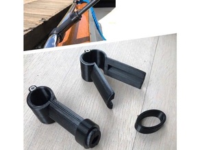 boat rail clamp 3d print model - Mito3D