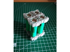 18650 modular cell holder bracket case arduino battery english german lipo 3d print model - Mito3D