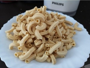 square macaroni pasta disc philips maker machine 3d print model - Mito3D