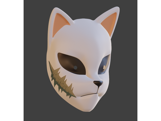 sabito mask cosplay prop costume demon slayer demonslayer facemask 3D print model - Mito3D
