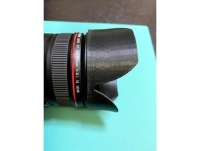 kanon lens başlık süngü kamera ef 3d print model - Mito3D