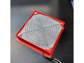 hepa filter 120mm fan ikea lack 3d print model - Mito3D