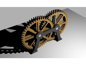 transmission gearbox gear multiplier reducer 3d print model - Mito3D