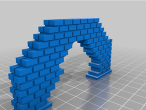 broken brick arch 3dprintable 40k terrain scenery tabletop gaming wargaming warhammer 3d print model - Mito3D