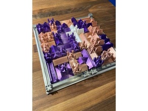 cathedral game - board cover boardgames boardgame components organizer 3d print model - Mito3D