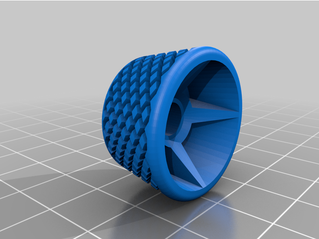 Realität Steuerung Knopf rändeln 3D print model - Mito3D