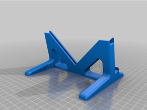 tilted ipad mini stand holder support tablet mount 3d print model - Mito3D