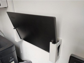 computer portatile wandhalterung parete montare 3d print model - Mito3D
