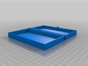 angepasst klappbar Box verriegeln parametrisch druckbar Stück 3d print model - Mito3D