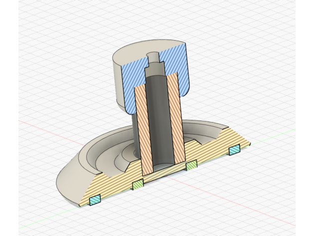 3d imprimante pied amortisseur anti vibration anycubic i3 méga tpu 3D print model - Mito3D