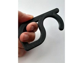 puerta abrelatas tocar herramienta notouchchallenge 3d print model - Mito3D