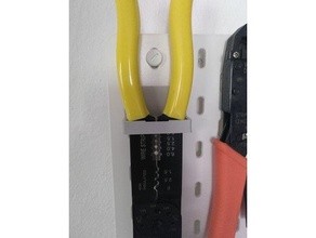 câble coupeur Terminal sertissage outil titulaire soutien Ikea skadis 3d print model - Mito3D