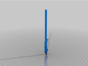 leopard wand pen bic handle 3d print model - Mito3D