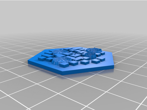 Stadt verhexen Brettspiel Zubehör Hexagon Oger 3d print model - Mito3D