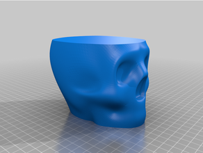 nora vasemode skull decoration halloween planter vase mode 3d print model - Mito3D