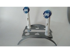 toothbrush head stand oral type 3d print model - Mito3D