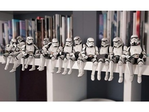 lunch atop shelf starwars troopers 3d print model - Mito3D
