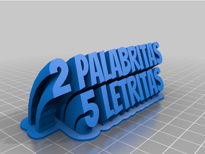 customized sweeping 2-line amorplate text 3d print model - Mito3D