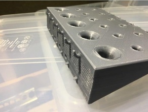 pegboard Tornavida Kulp destek 4mm delikler 12mm aralık Biltema 3d print model - Mito3D
