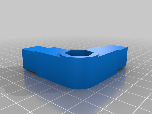 k40 Bett Joint 15x15x1mm Tube 3D print model - Mito3D