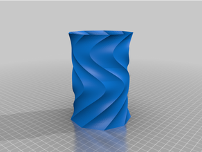 twisted pen holder pencil vase 3d print model - Mito3D