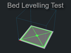 bed levelling test 190mm print 3d print model - Mito3D