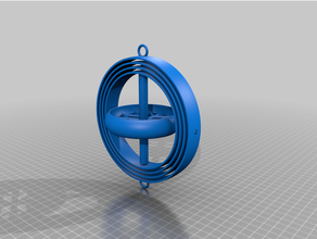 4 axis gyroscope 3d print model - Mito3D