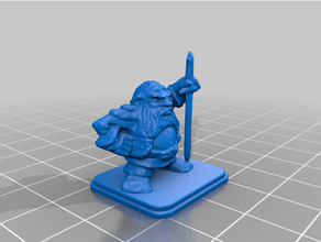 kahraman cüce kalın kılıç 3d print model - Mito3D