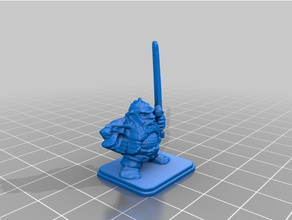 kahraman cüce zincir posta kask uzun kılıç 3d print model - Mito3D