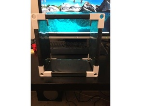 dvd shelving brackets 14mm expandable press fit shelf bracket 3d print model - Mito3D