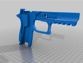 geri tepme silgi grup sig Sauer p320 tabanca skp stl parçalar oyuncak 3d print model - Mito3D