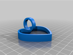 cookie model - heart shape 3d print model - Mito3D