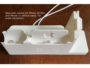 iPhone ultimativ Dock Fall Mantel Remix Airpods Stand Apfel sehen 3d print model - Mito3D