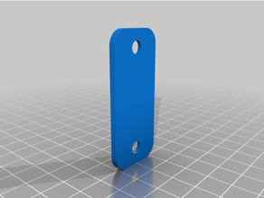 door blank strike plate cover 3d print model - Mito3D