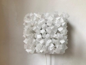 glace cube lampe LED 3d print model - Mito3D