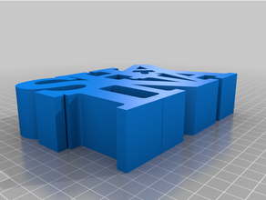 shainamy personalizado variable palabra escultura 3d print model - Mito3D