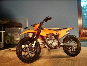 3d printed working suspension dirt bike enduro motocross 3d print model - Mito3D