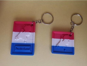 netherlands keychain keychains nederland 3d print model - Mito3D