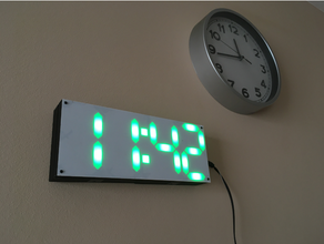 led pixel clock clock alarms temperature humidity atmospheric pressure remote monitoring 7segment 7segment clock arduino clock diy esp8266 led mqtt neopixels pcb pixel ws2811
