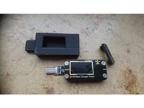 meşale qi kablosuz şarj cihazı test durum kılıf mikro USB multimetre 3d print model - Mito3D