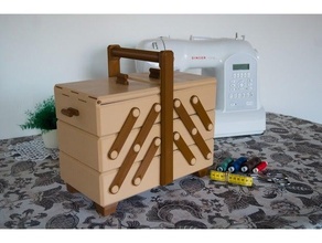sewing box storage toolbox 3d print model - Mito3D