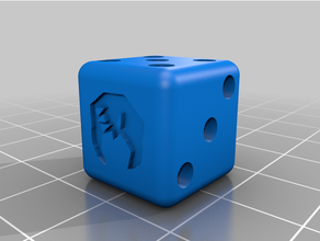 goblin dados fantasia futebol tigela sangue d6 3d print model - Mito3D