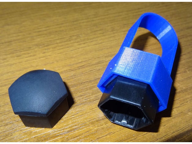 wheel bolt nut cover remover 3D print model - Mito3D