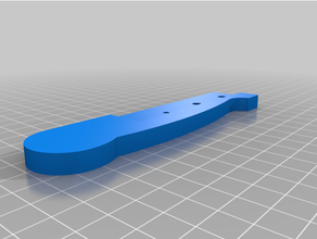 cleaver handle 3d print model - Mito3D