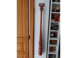 walking dead lucille mount wall baseball bat support comics kirkman negan twd zombie 3d print model - Mito3D